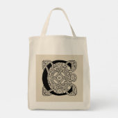 Letter C Celtic Knot Monogram Tote Bag (Achterkant)