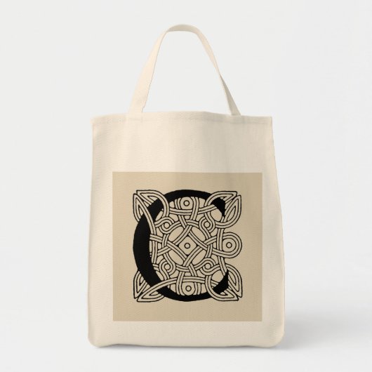 Letter C Celtic Knot Monogram Tote Bag (Voorkant)