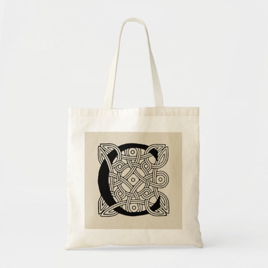 Letter C  Celtic Knot Monogram Tote Bag (Voorkant)