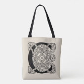 Letter C  Celtic Knot Monogram Tote Bag (Achterkant)