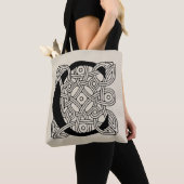 Letter C  Celtic Knot Monogram Tote Bag (Dichtbij)