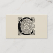 Letter C  Celtic Knot Monogram Visitekaartje (Voorkant)