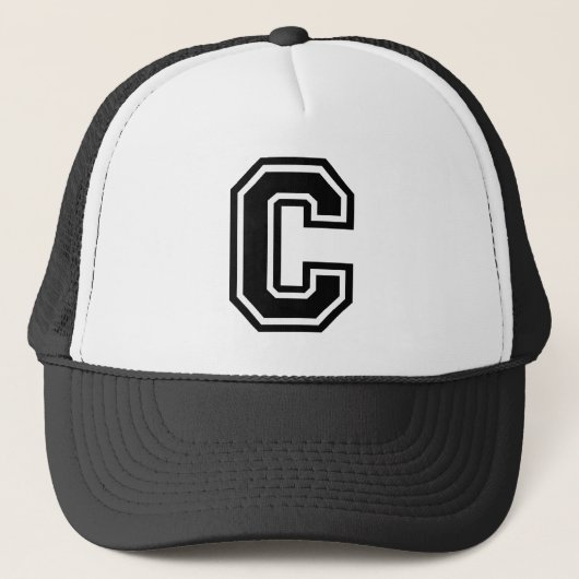 Letter "C" Classic Trucker Pet (Voorkant)