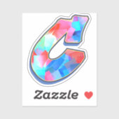 Letter C - Color Mix Sticker (Vel)