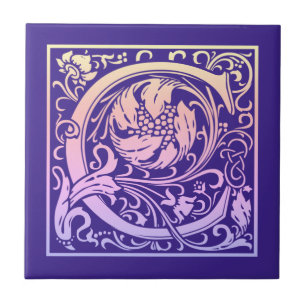 Letter C Colorful  First Letter Gradient Tegeltje