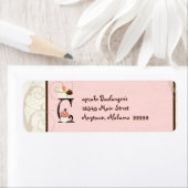 Letter C Cupcake Zakelijk adres Mailing Labels (Insitu)