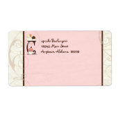 Letter C Cupcake Zakelijk adres Mailing Labels (Voorkant)