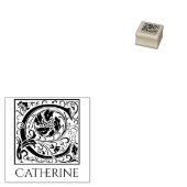 Letter C  Eerste letter met naam Rubberstempel (Gestempeld)