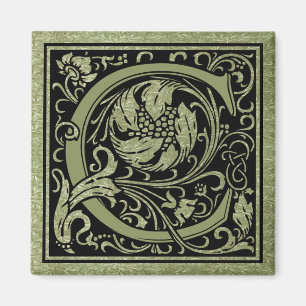 Letter C Eerste Letter Monogram Magneet