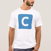 Letter C emoji Twitter T-shirt (Voorkant)