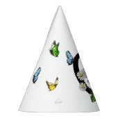 Letter C Floral Butterfly Monogram Initiaal Feesthoedjes (Links)