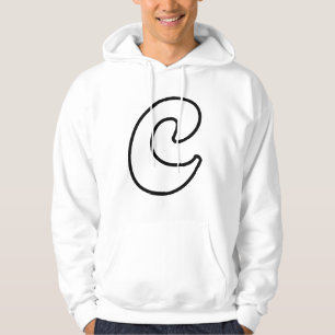 Letter C - Gepersonaliseerd monogram ontwerp Hoodie