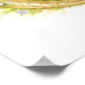 Letter C Gold Spring Nature Monogram Lamb Poster (Hoek)