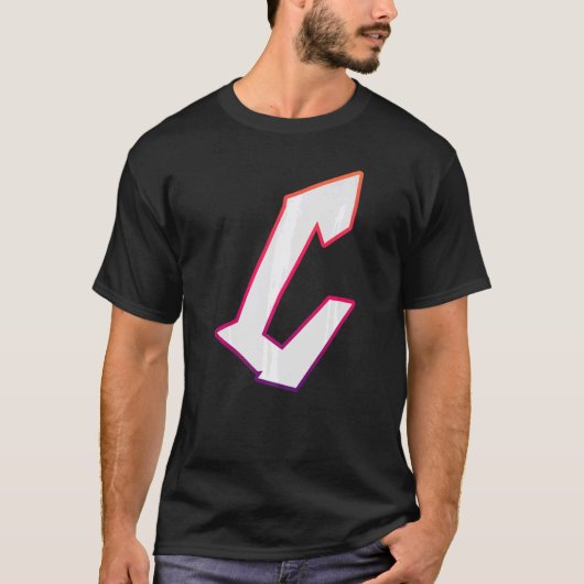Letter C Graffiti Street Letter C Typografie Alpha T-shirt (Voorkant)
