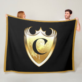 Letter C hoofdalfabet Fleece Deken