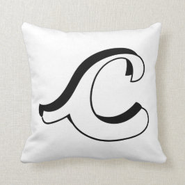 Letter C Initiaal Pillow Kussen