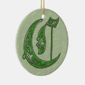 Letter C Keramisch Ornament (Rechts)