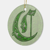 Letter C Keramisch Ornament (Links)