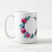 Letter C Koffie Mok – Bloemontwerp voor Gifting (Links)