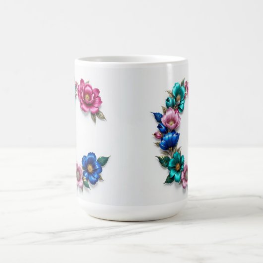 Letter C Koffie Mok – Bloemontwerp voor Gifting (Center)