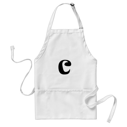 Letter C_large Standaard Schort (Voorkant)