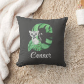 Letter C Lemur Sierkussen (Deken)