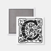  letter C - Magnet (Voorkant / Achterkant)