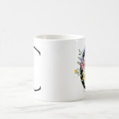 Letter C met bloemen Koffiemok (Center)