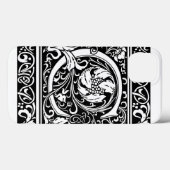 Letter C Middeleeuws Monogram Art Nouveau Case-Mate iPhone Case (Achterkant (horizontaal))