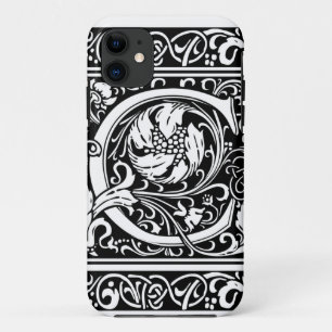 Letter C Middeleeuws Monogram Art Nouveau iPhone 11 Hoesje