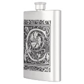 Letter C Middeleeuws Monogram Art Nouveau Flacon (Links)