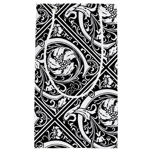 Letter C Middeleeuws Monogram Art Nouveau Klein Cadeauzakje (Voorkant)