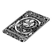 Letter C Middeleeuws Monogram Art Nouveau Magneet (Linkerzijde)