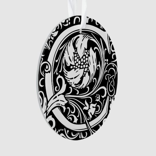 Letter C Middeleeuws Monogram Art Nouveau Ornament (voorkant)