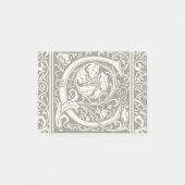 Letter C Middeleeuws Monogram Art Nouveau Post-it® Notes (Voorkant)