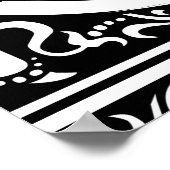 Letter C Middeleeuws Monogram Art Nouveau Poster (Hoek)