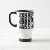 Letter C Middeleeuws Monogram Art Nouveau Reisbeker (Links)
