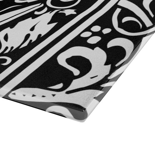 Letter C Middeleeuws Monogram Art Nouveau Snijplank (Hoek)