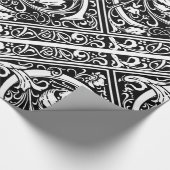 Letter C Middeleeuwse Monogram Art Nouveau Cadeaupapier (Hoek)