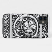Letter C Middeleeuwse Monogram Art Nouveau Case-Mate iPhone Case (Achterkant (horizontaal))