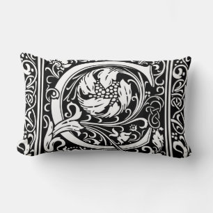 Letter C Middeleeuwse Monogram Art Nouveau Kussen