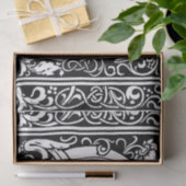 Letter C Middeleeuwse Monogram Art Nouveau Tissuepapier (Geschenk)