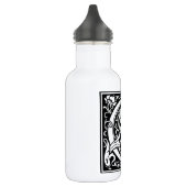 Letter C Middeleeuwse Monogram Art Nouveau Waterfles (Links)