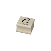 Letter C Monogram Aangepaste rubberen stempel