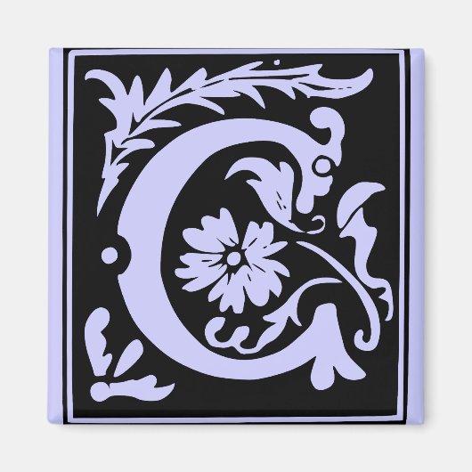 Letter C-Monogram Magneet (Voorkant)