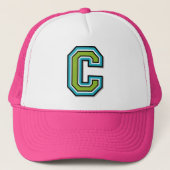 Letter "C" Monogram Trucker Pet (Voorkant)