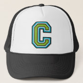 Letter "C" Monogram Trucker Pet (Voorkant)