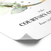 Letter C New Baby Monogram Birth Print Greenery (Hoek)