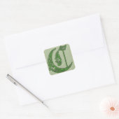 Letter C Square Sticker (Envelop)