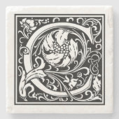  letter "C" Stenen Onderzetter (Voorkant)